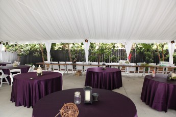 Pleated Tent Liner with Leg Drapes